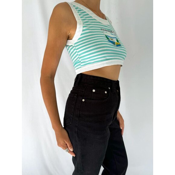 90s vintage striped niagara falls canada graphic retro crop top cropped tank top - Picture 6 of 9
